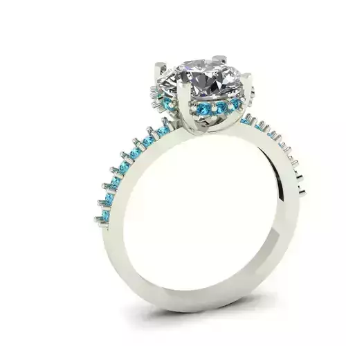 Classic Engagement ring  3dmodel