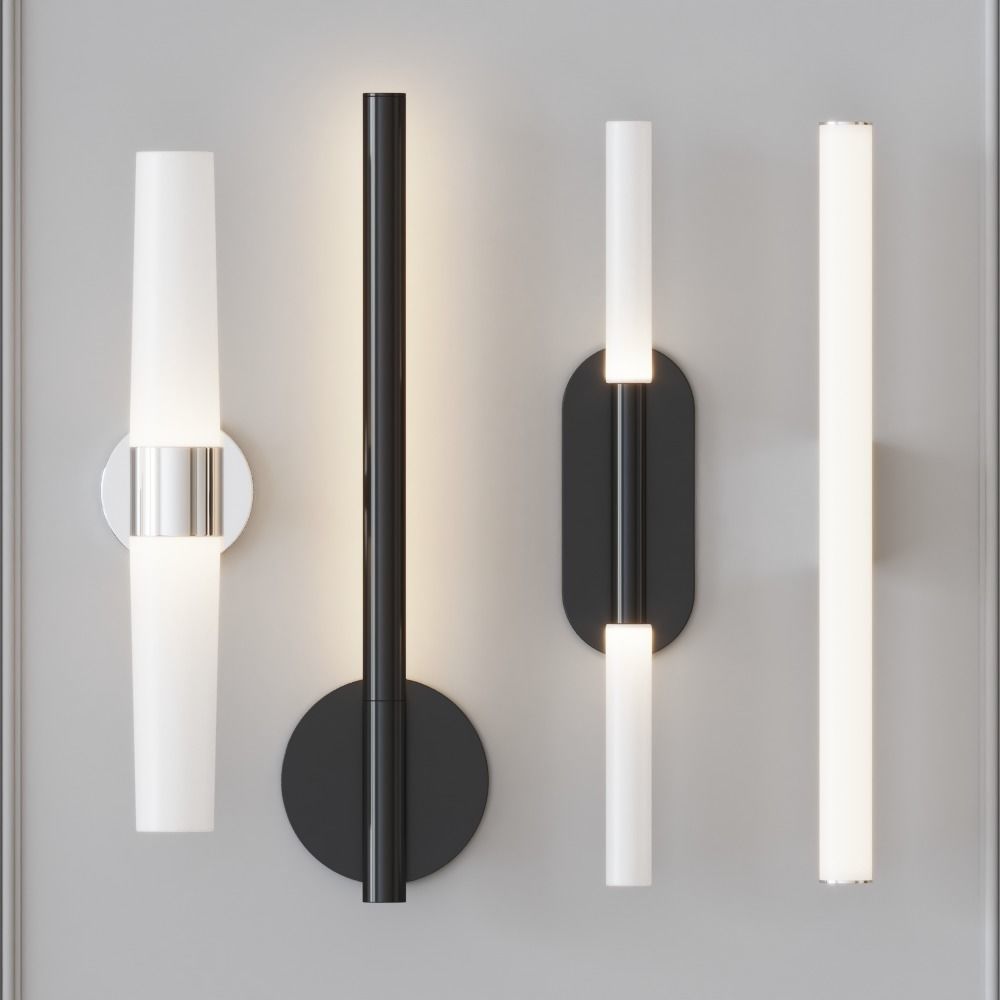 Wall lamps Set 4 3D model_1
