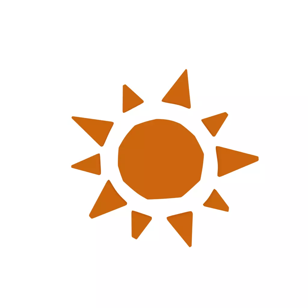 Cartoon sun 3D model