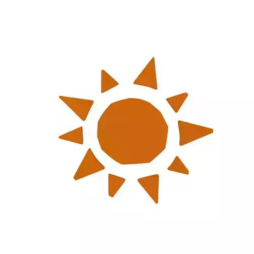 Cartoon sun