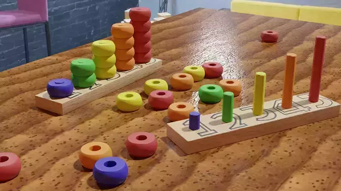 Baby Toys and Table 3D Models