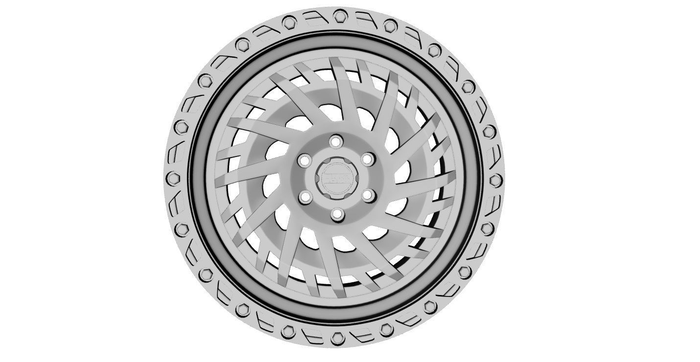 Wheel Off Road Black Rhino Shredder 3D model_11