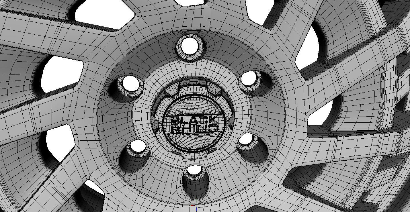 Wheel Off Road Black Rhino Shredder 3D model_18