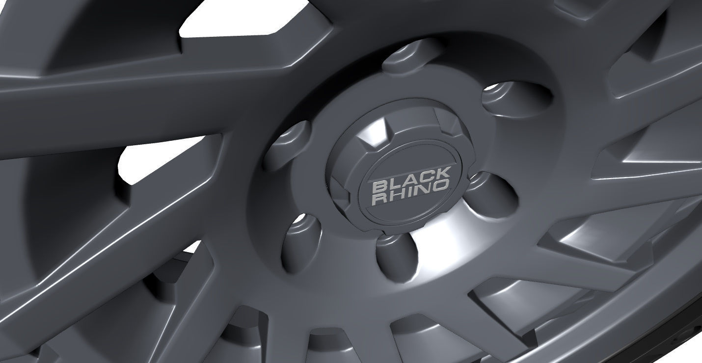 Wheel Off Road Black Rhino Shredder 3D model_4