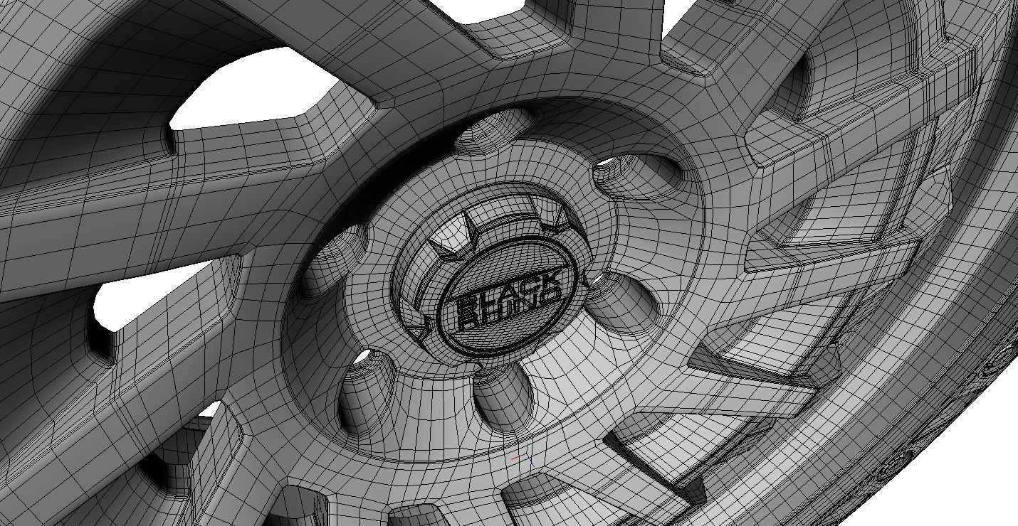 Wheel Off Road Black Rhino Shredder 3D model_19