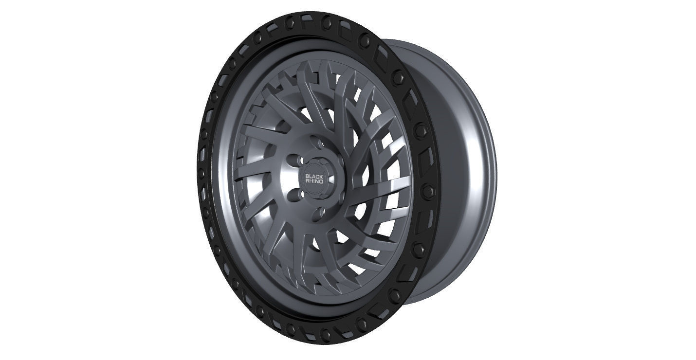 Wheel Off Road Black Rhino Shredder 3D model_2