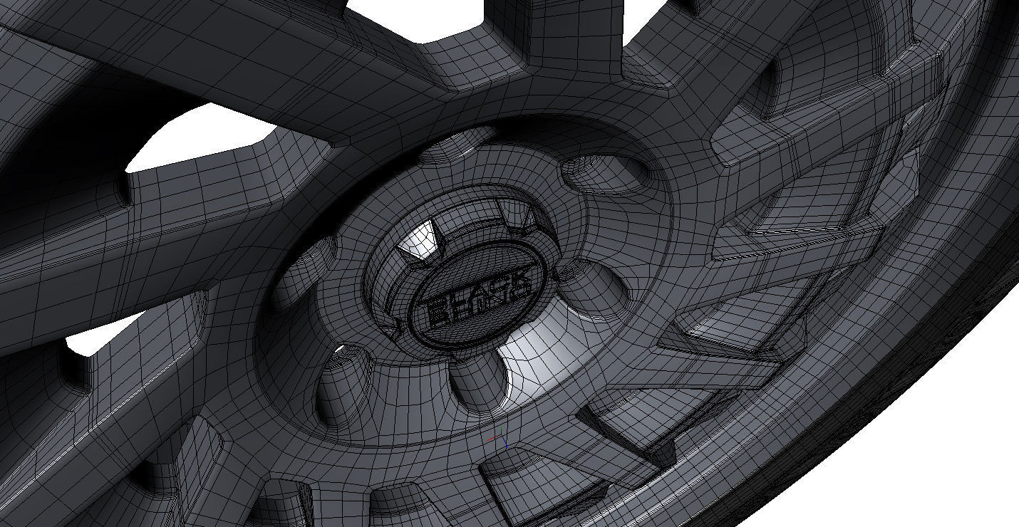 Wheel Off Road Black Rhino Shredder 3D model_9