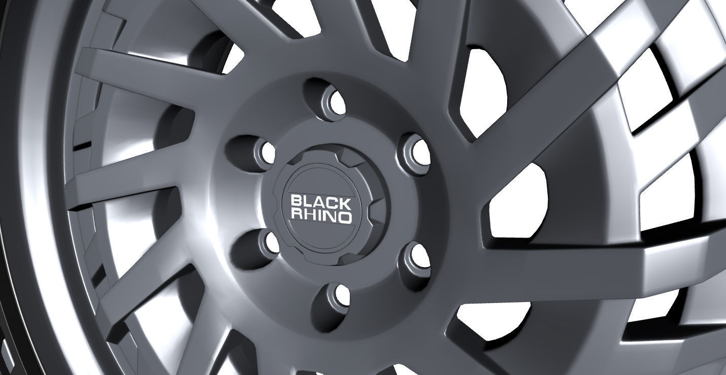 Wheel Off Road Black Rhino Shredder 3D model_3