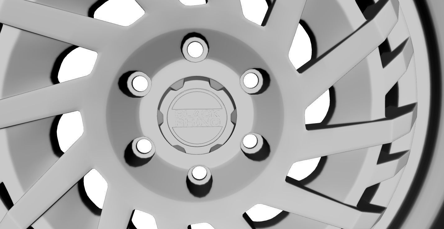 Wheel Off Road Black Rhino Shredder 3D model_13