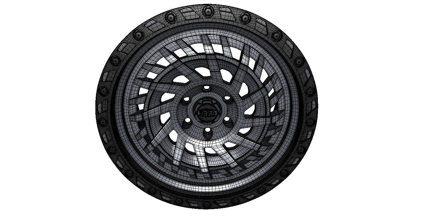 Wheel Off Road Black Rhino Shredder 3D model_6