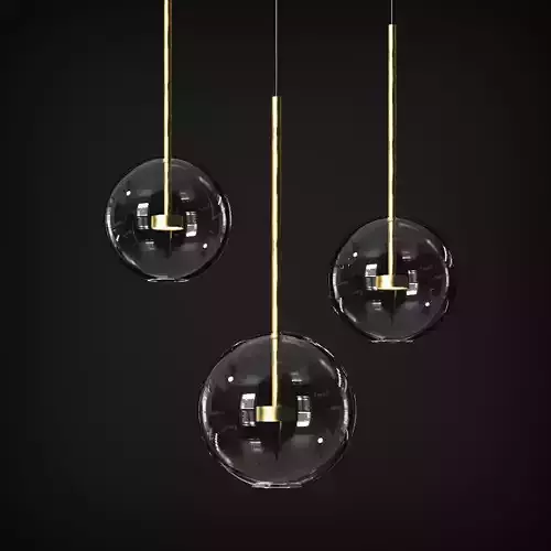 Pendant Map Giopato Coombes Soffio Bolle Bls Mono Lamp