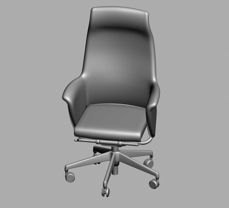 office chair 51 3D model_8