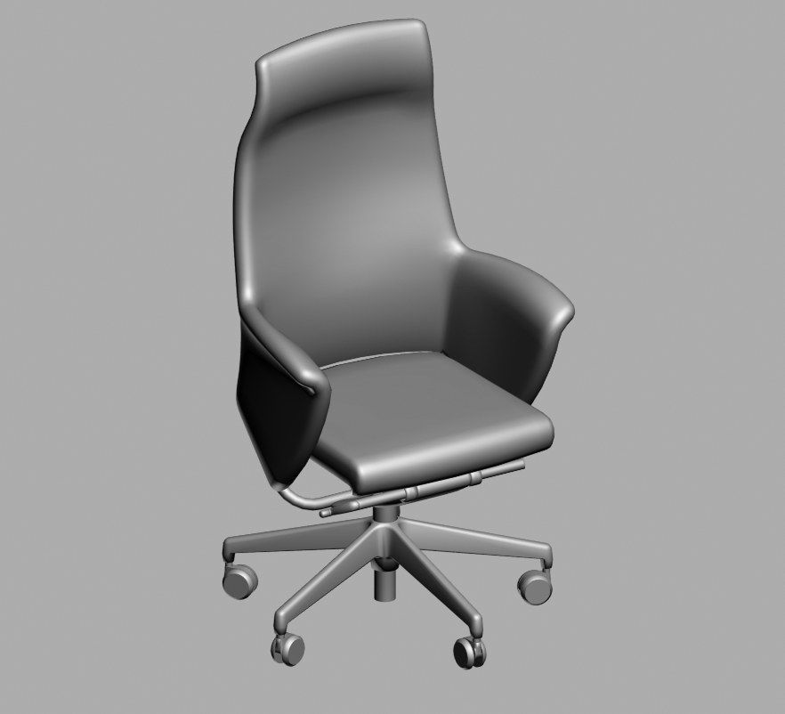 office chair 51 3D model_3
