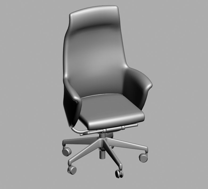 office chair 51 3D model_4