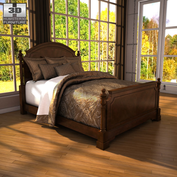 Ashley Leighton Queen Poster Bed 3d Model Cgtrader Ashley Leighton Queen Poster Bed 3d Model Low Poly Max Obj 3ds Fbx Mtl 1