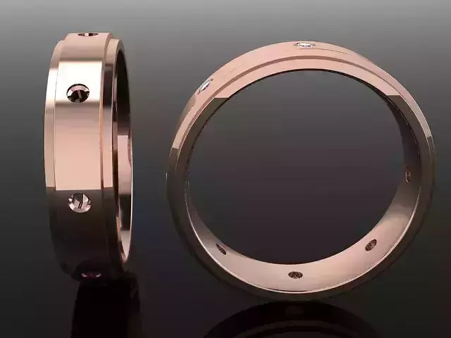 Box Diamond Band Infinity Band Fashion Engagement  Ring Size8