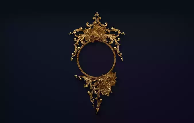 Classic decor ornament v-3D model18 3D print model