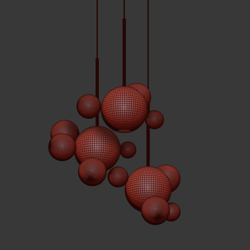 Suspension light Giopato Coombes Bolle BLS 14C Circular 3D model_4