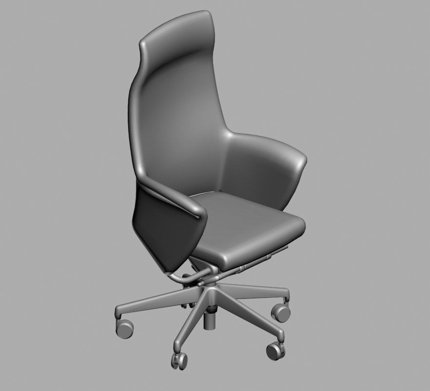office chair 55 3D model_1