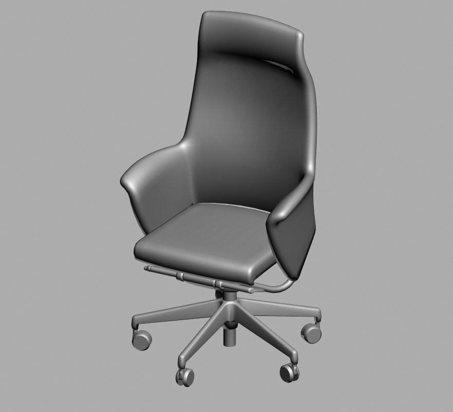 office chair 55 3D model_10