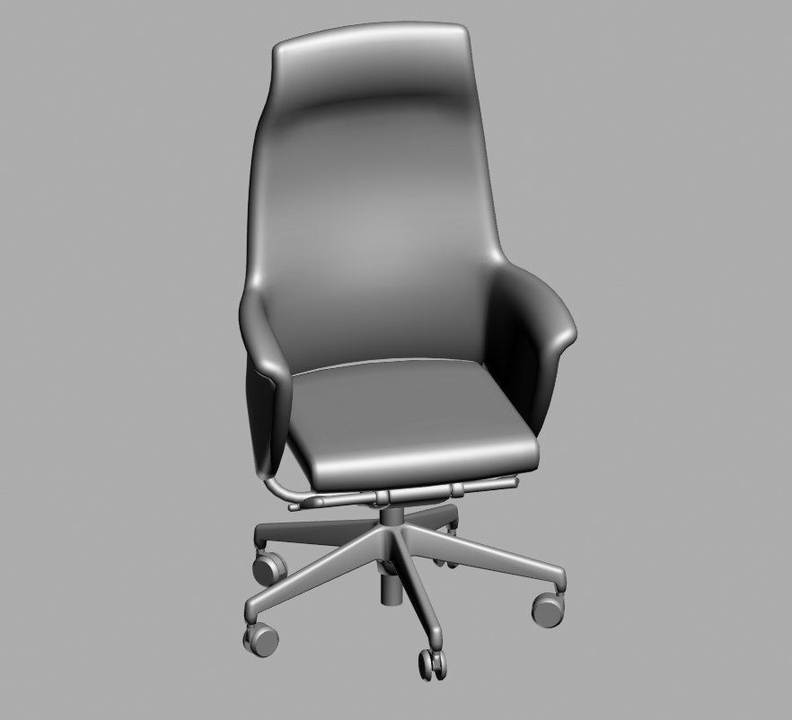 office chair 55 3D model_5