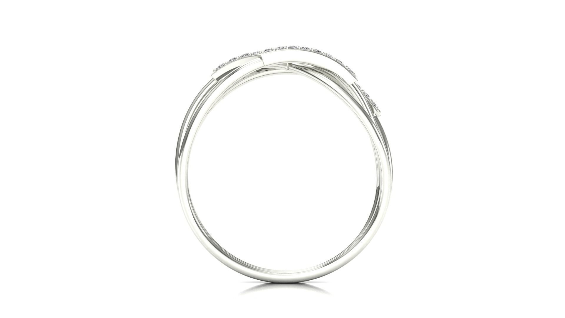 Ring-100 rose gold diamond ring 3D print model_9