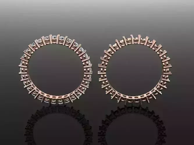 Dainty Infinity Diamond band 2mm Size6