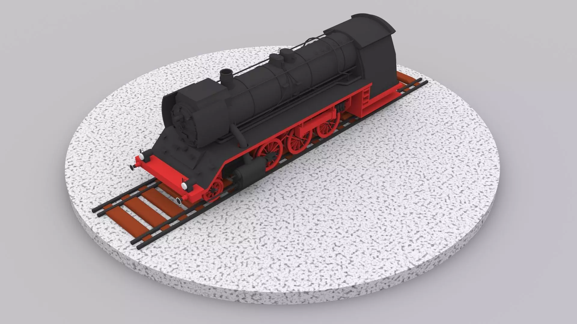 Train Engine Free 3D model_0