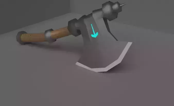 Sword Axe And Shield Pack Low-poly 3D model