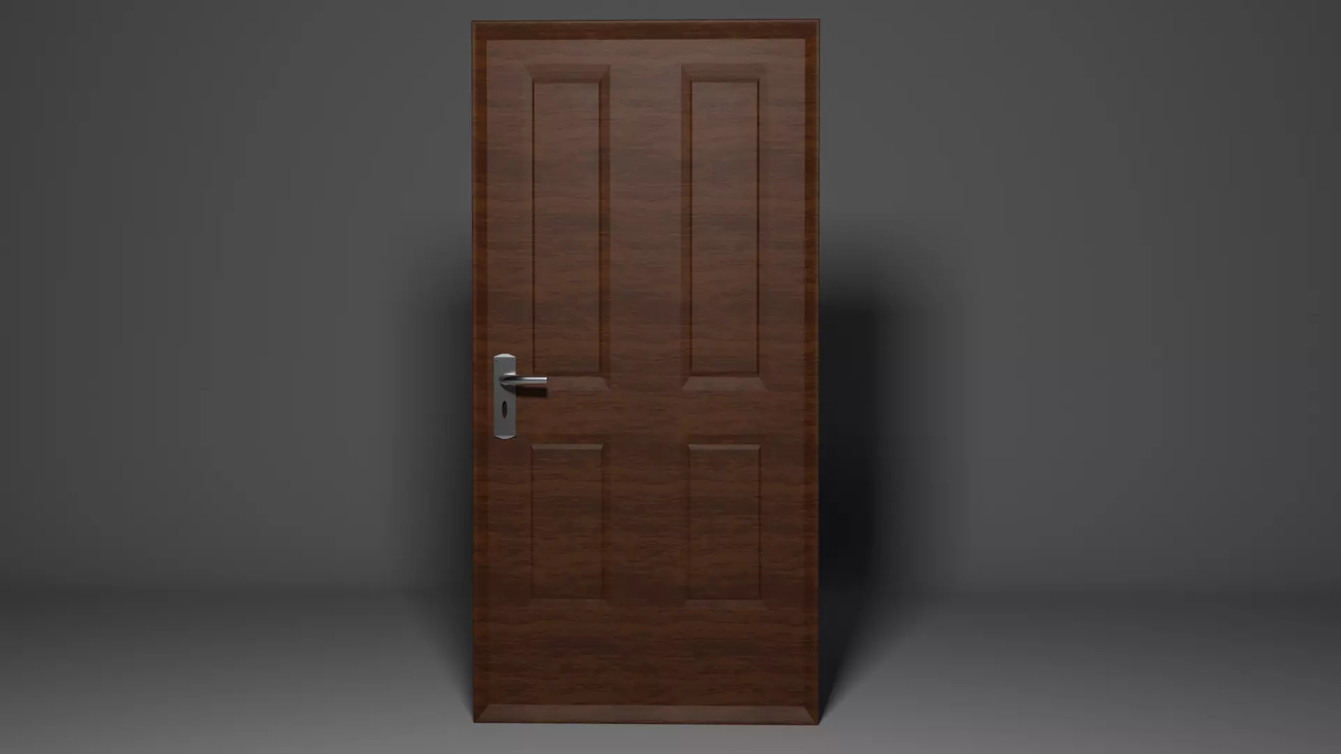 Wooden door Free 3D model