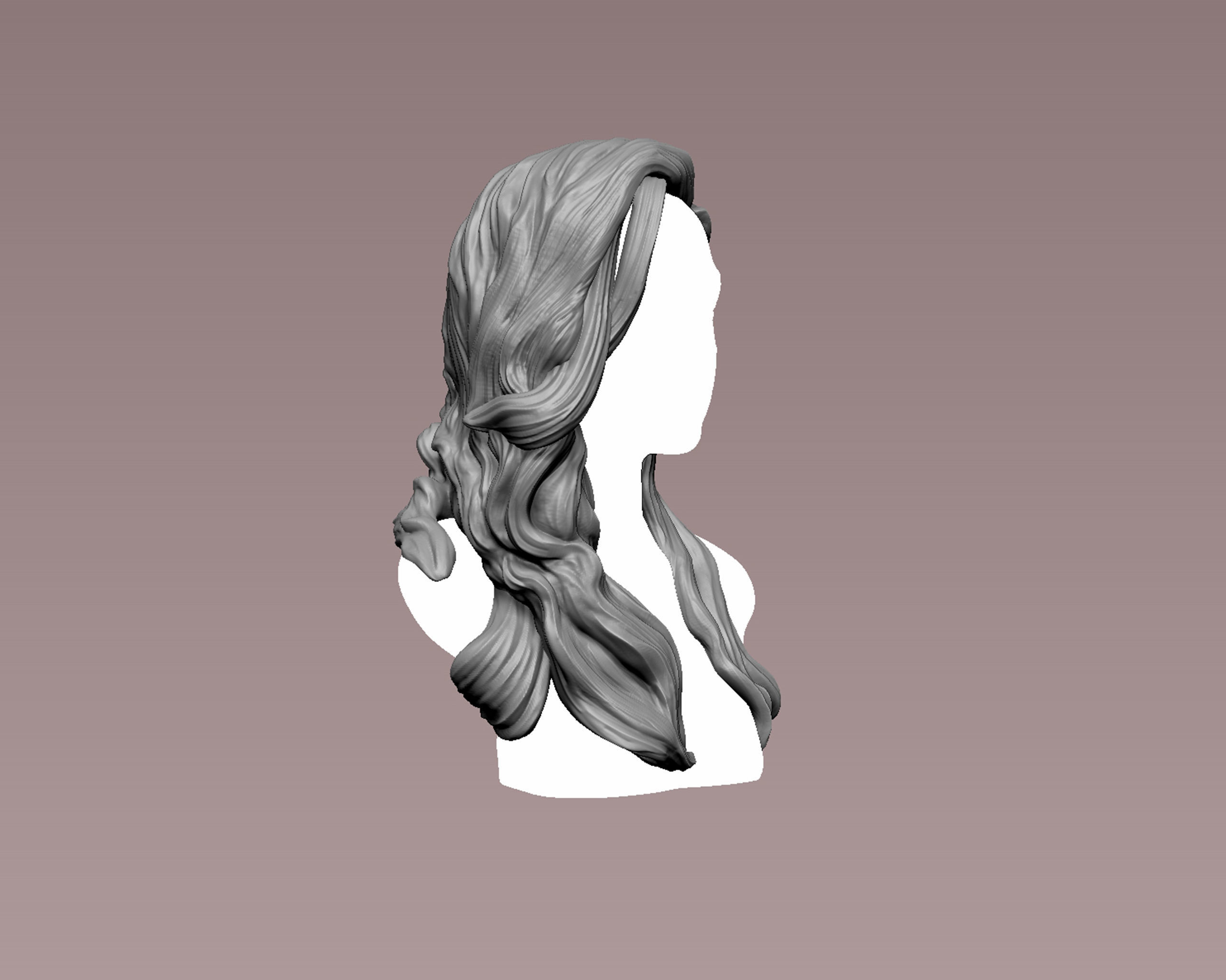 Hairstyle 09 3D print model_7