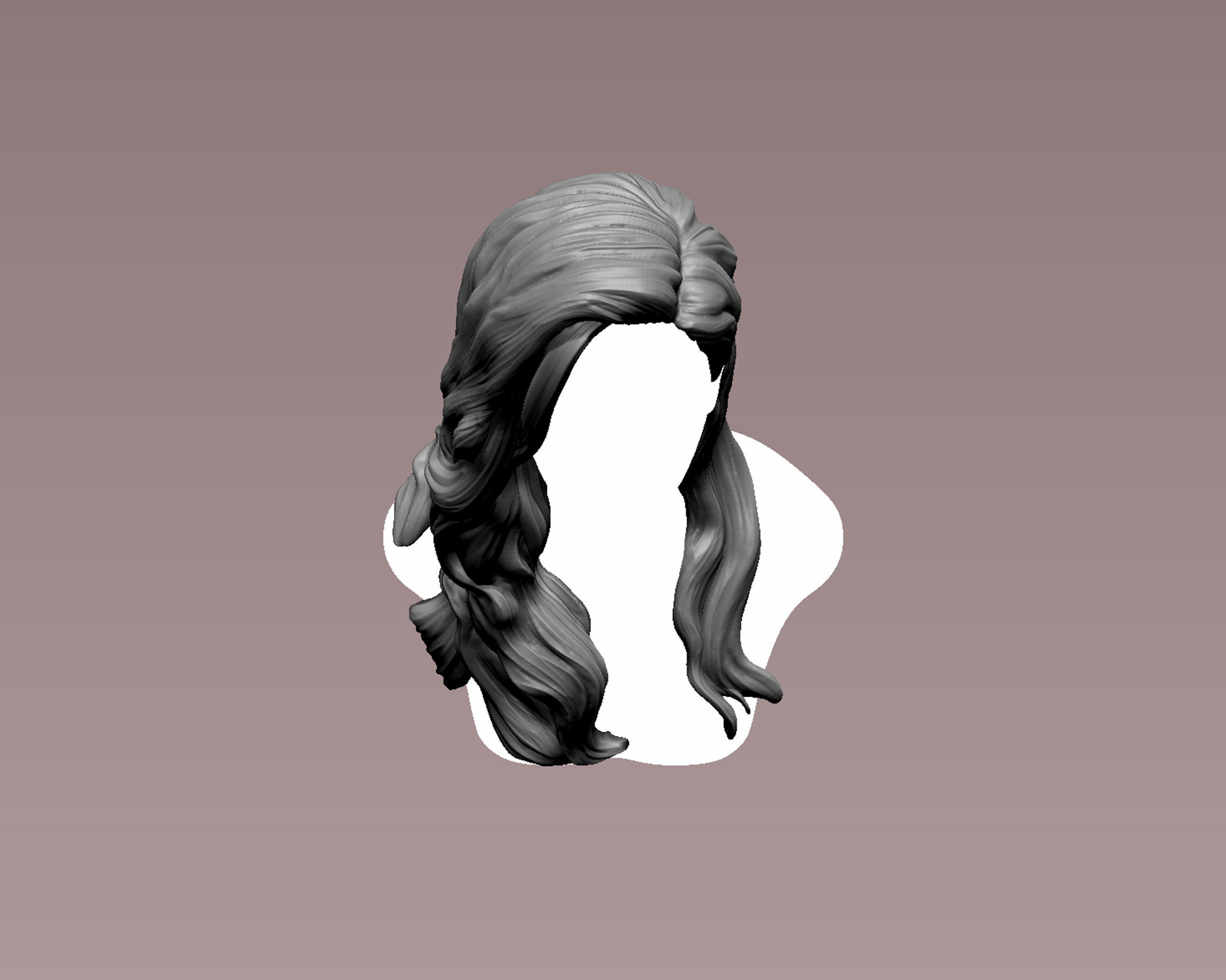 Hairstyle 09 3D print model_8