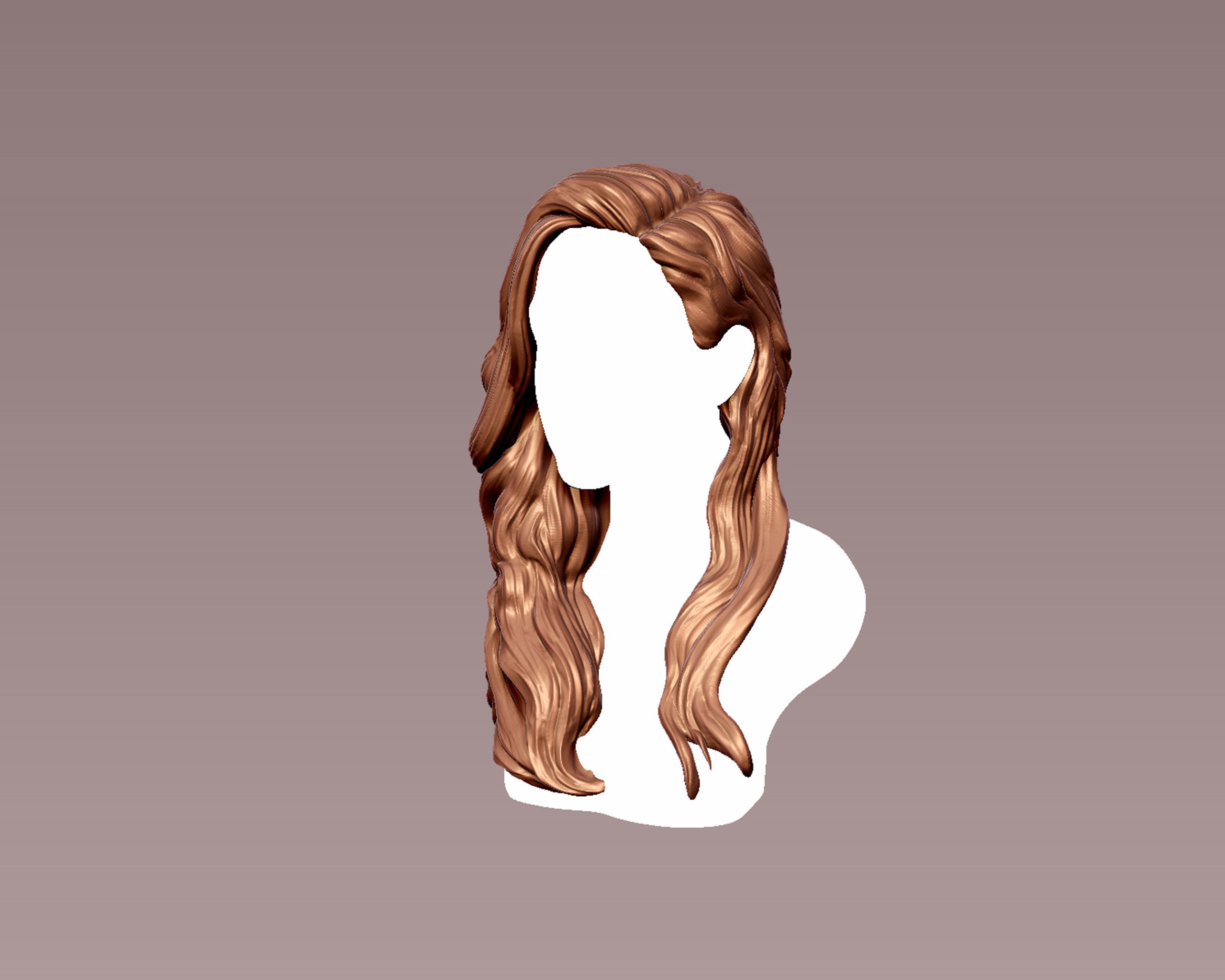 Hairstyle 09 3D print model_2