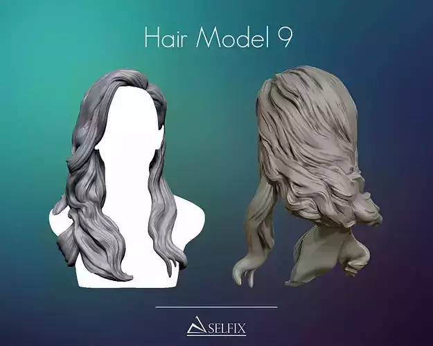 Hairstyle 09 3D print model