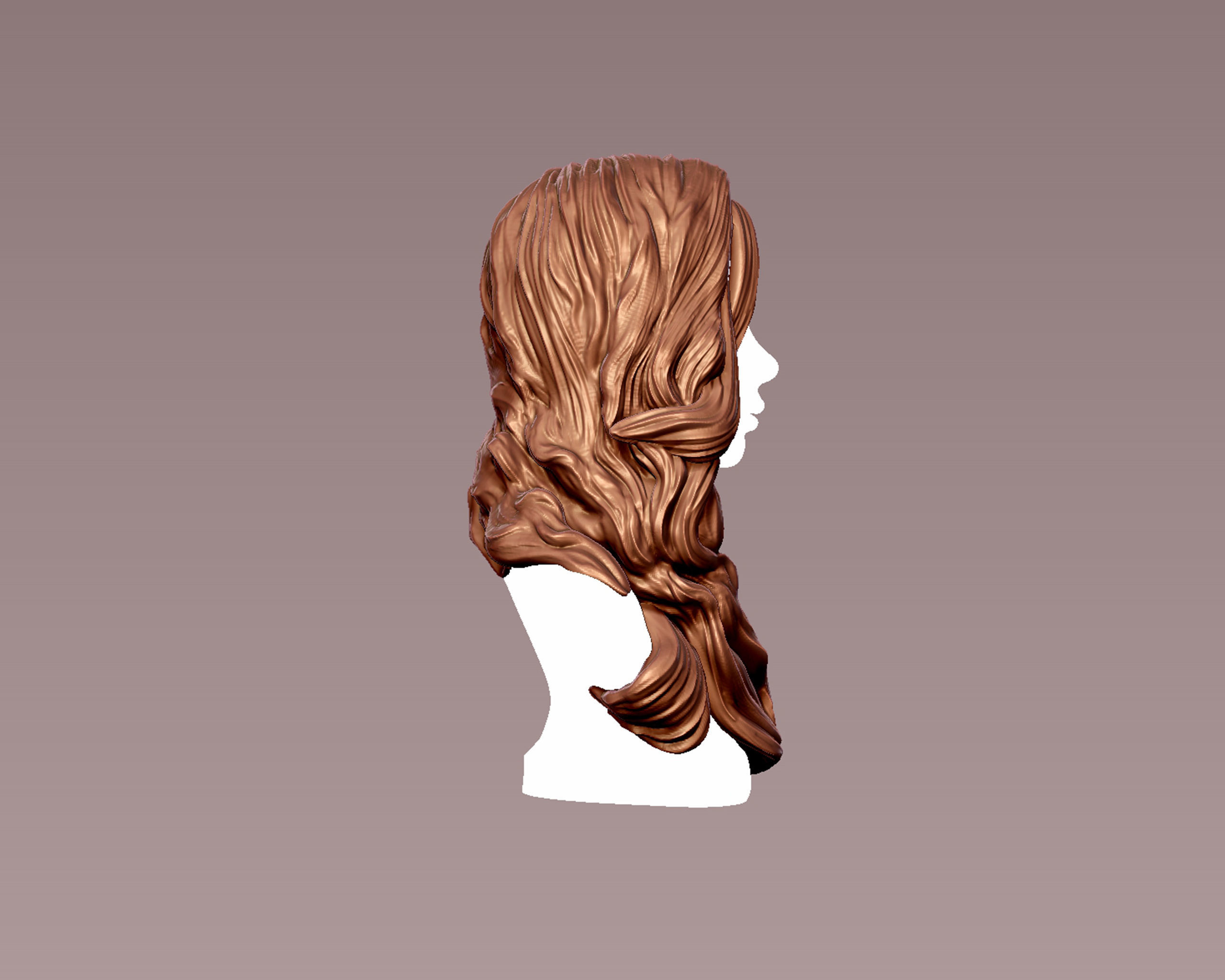 Hairstyle 09 3D print model_5