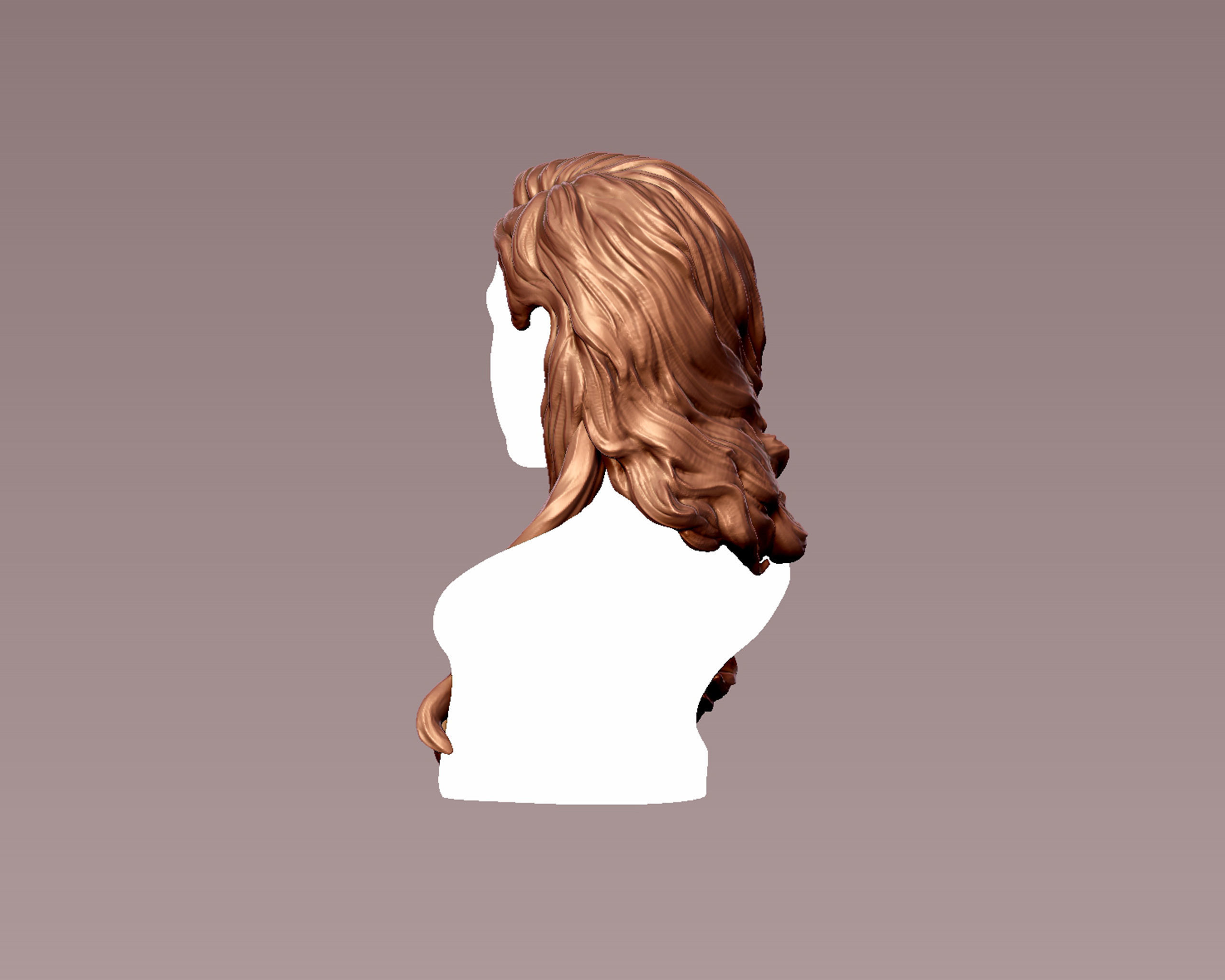 Hairstyle 09 3D print model_3