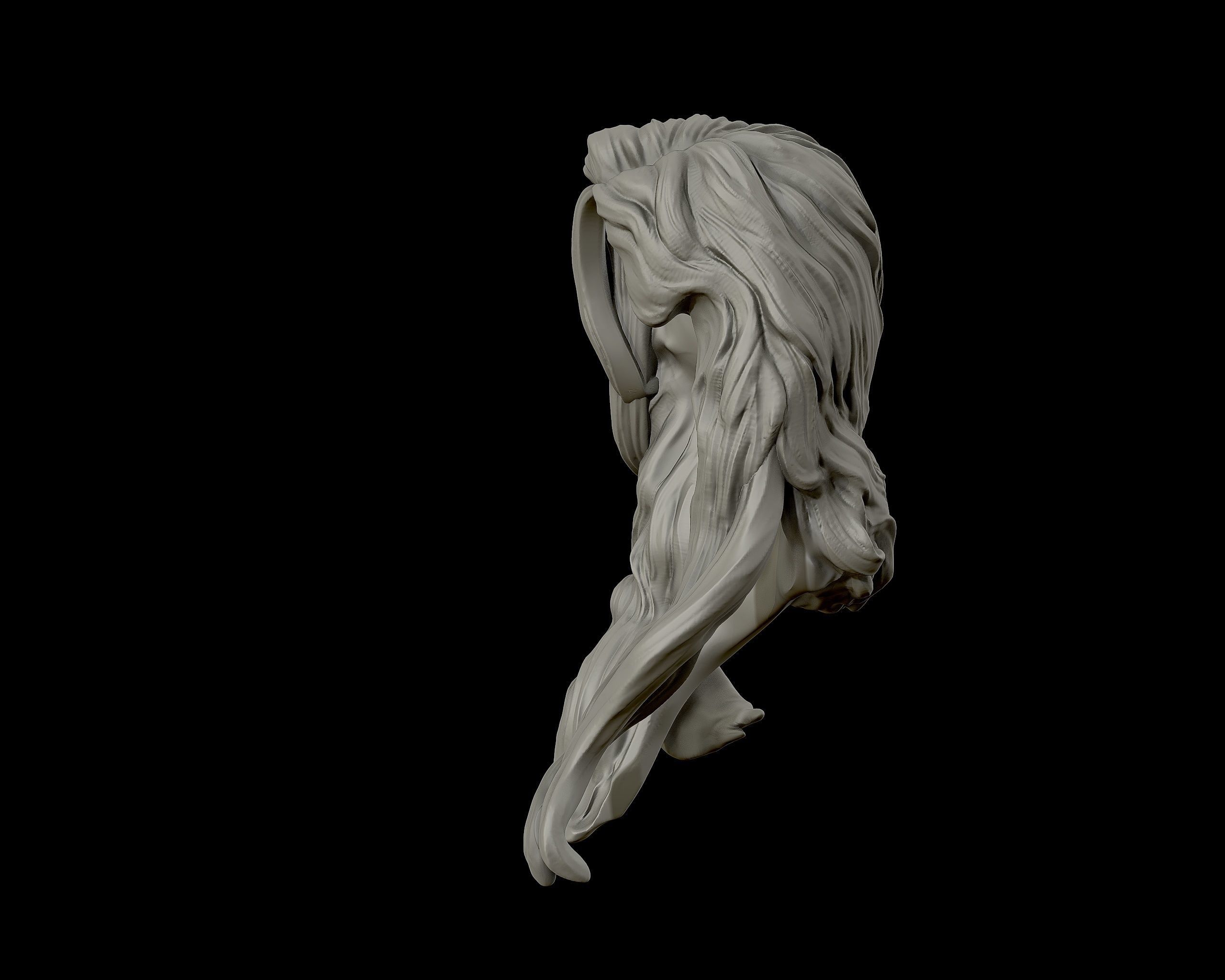 Hairstyle 09 3D print model_13