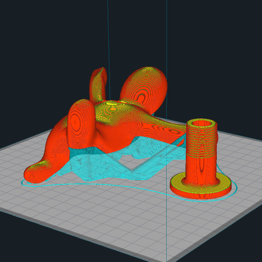 Spider doorman coat hanger 3D print model_7