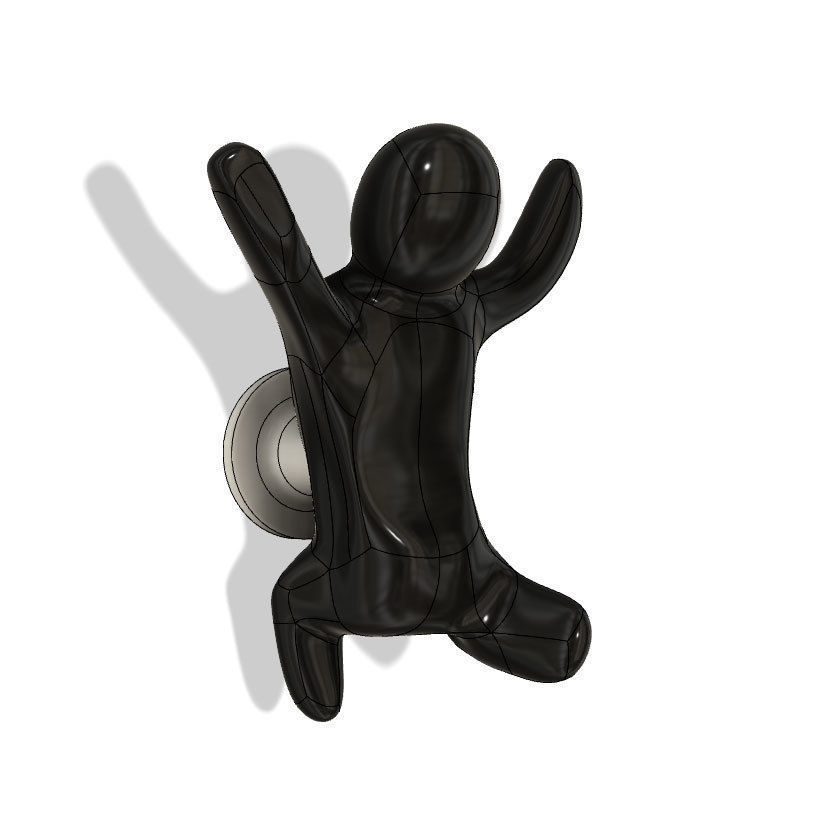 Spider doorman coat hanger 3D print model_5