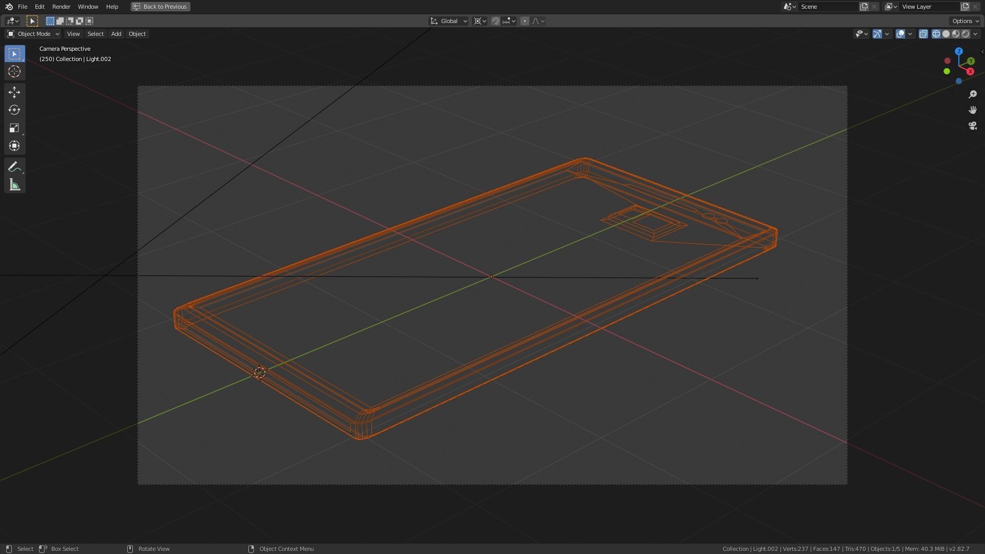 lowpoly phone smartphone 3D model_1