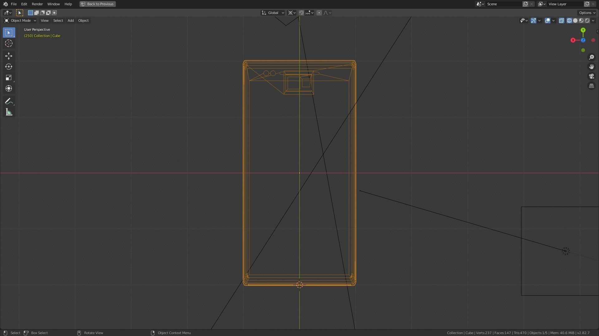 lowpoly phone smartphone 3D model_4