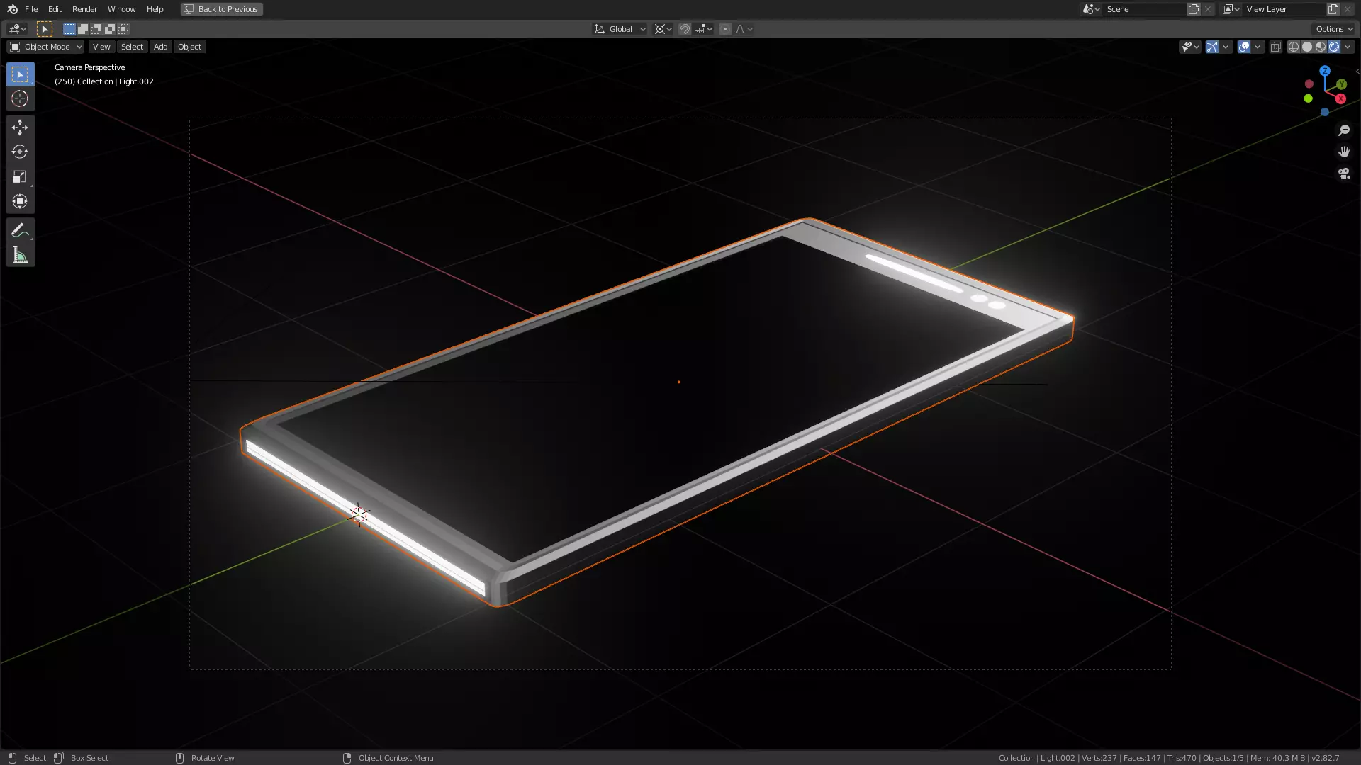 lowpoly phone smartphone 3D model_0