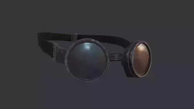 Painted Steampunk Goggles Glasses