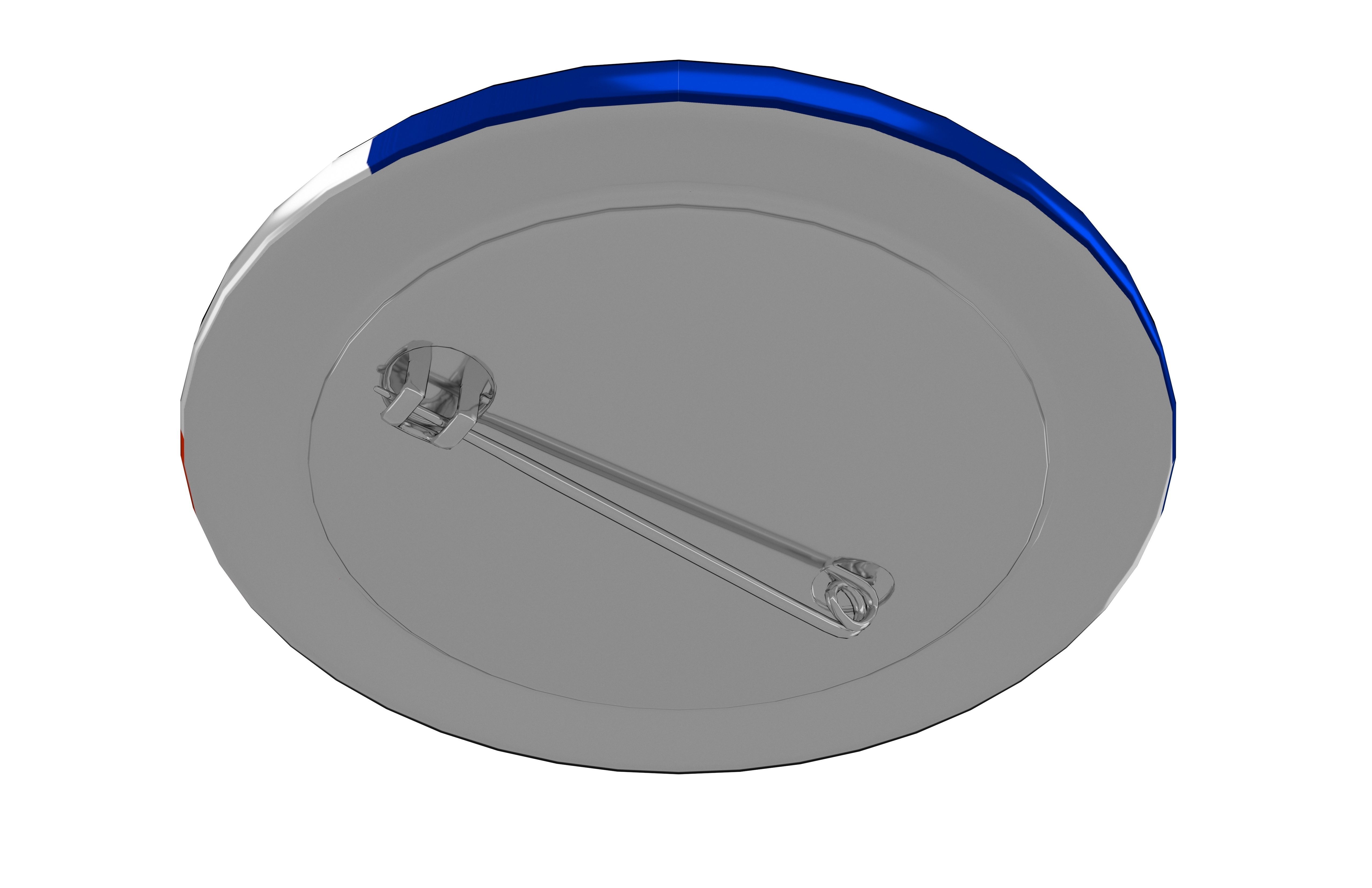 Pin Buttons 11 Low-poly 3D model_3