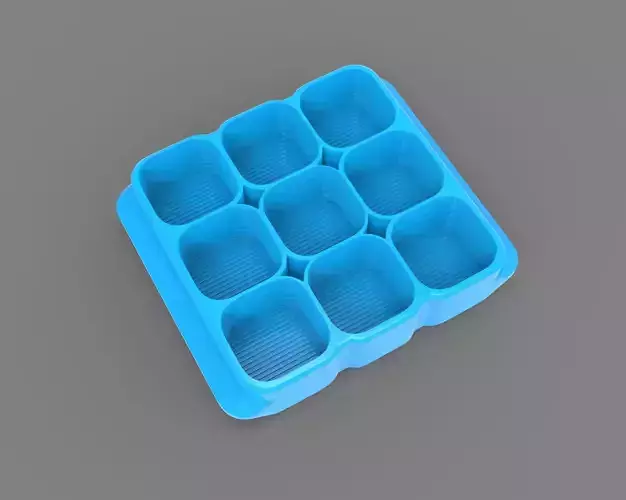 Crate Unity for 9 Cans 3D print model