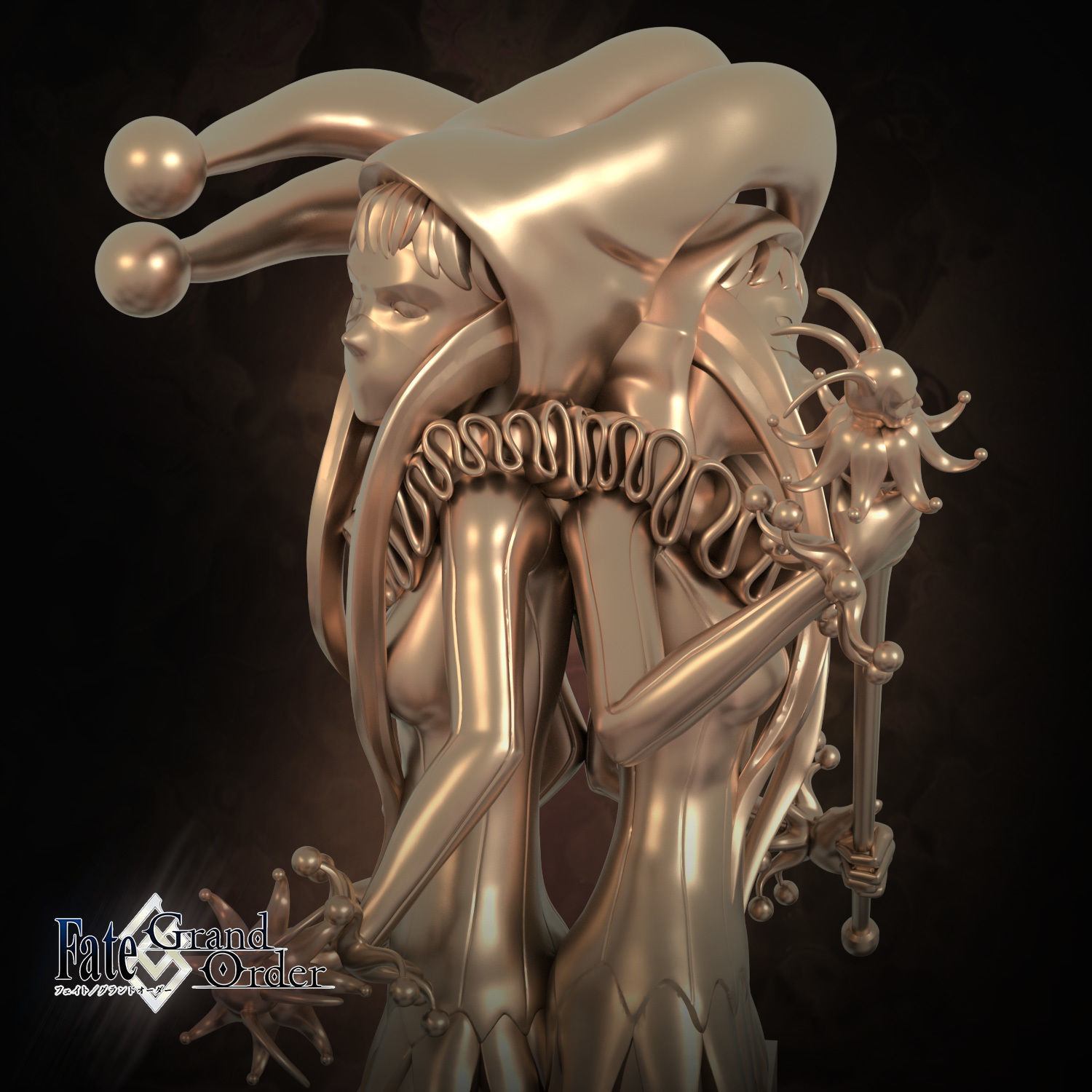 Fate GrandOrder Alter Ego Class Chess Piece 3D print model_3