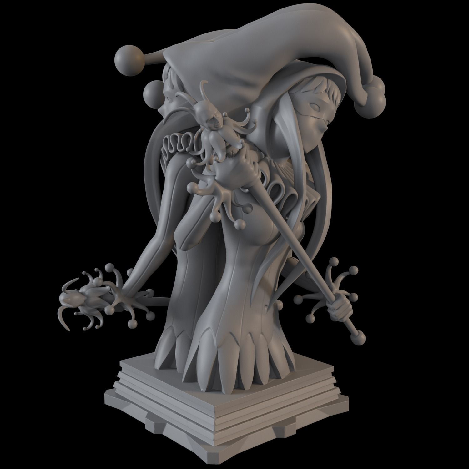 Fate GrandOrder Alter Ego Class Chess Piece 3D print model_4