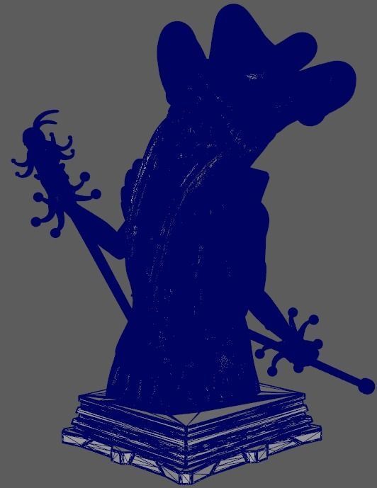 Fate GrandOrder Alter Ego Class Chess Piece 3D print model_13