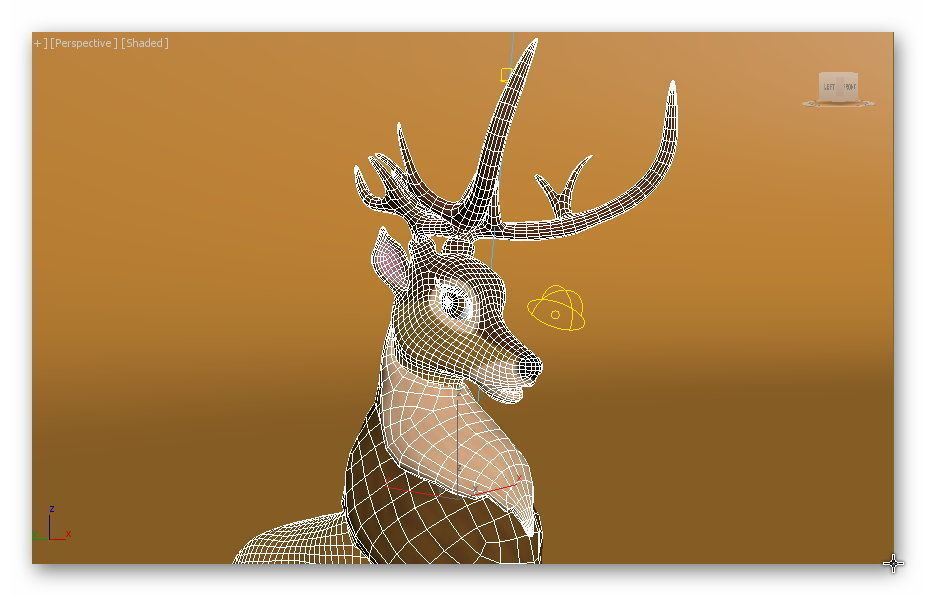 cartoon deer Low-poly 3D model_12