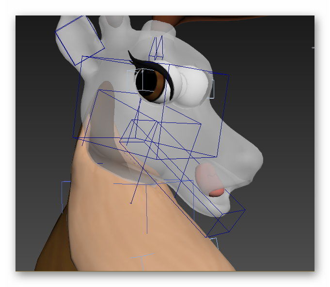 cartoon deer Low-poly 3D model_14